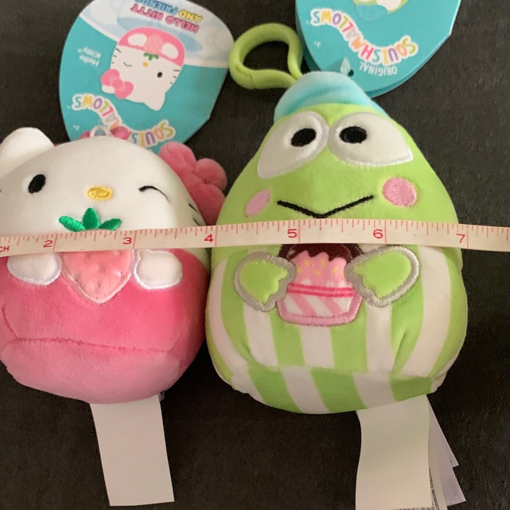 NWT Squishmallows Pink and Green Plush Duo Charms - Picture 4 of 5